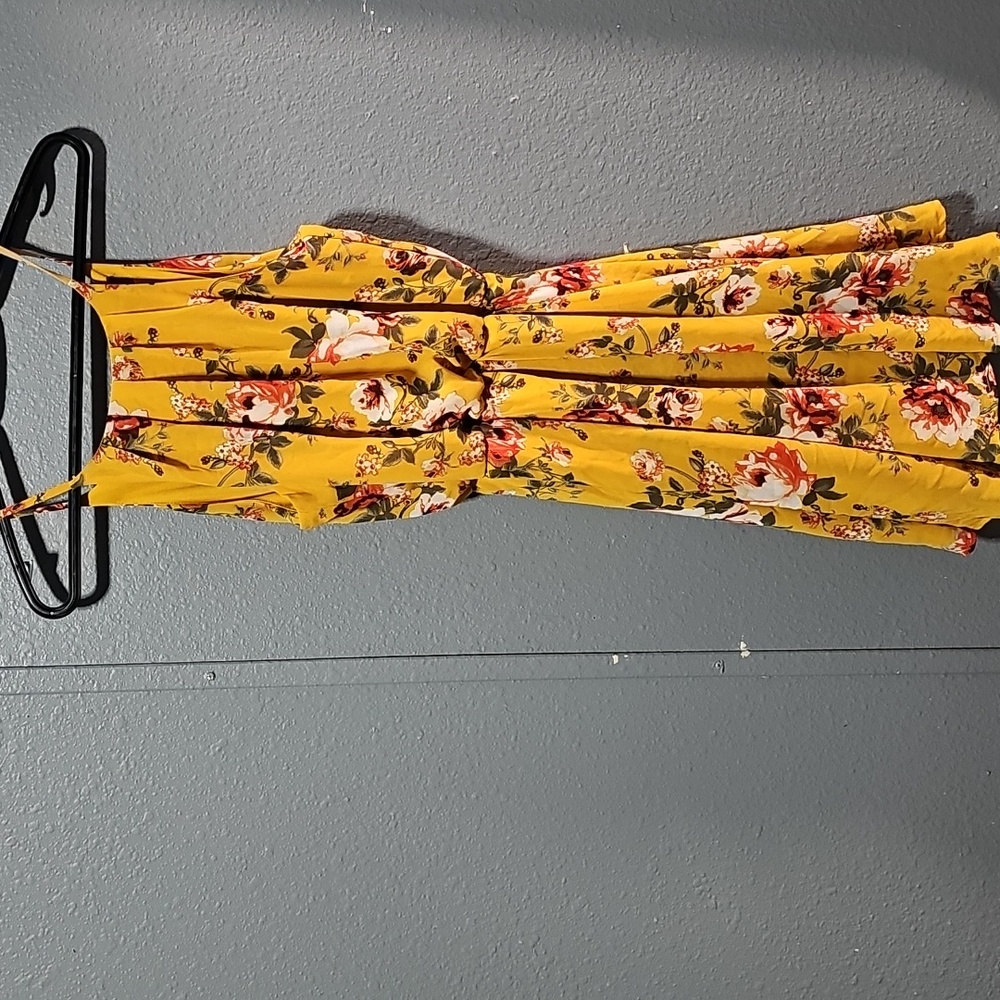 Floral Yellow Sundress